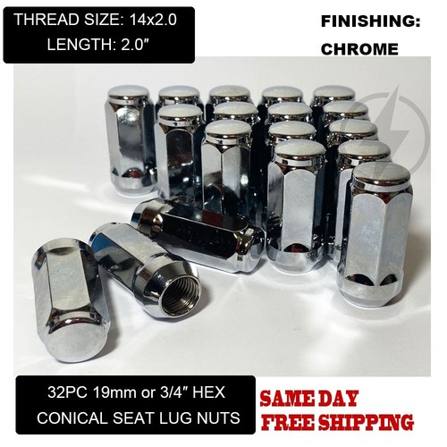 Chrome bulge acorn - acorn, lug