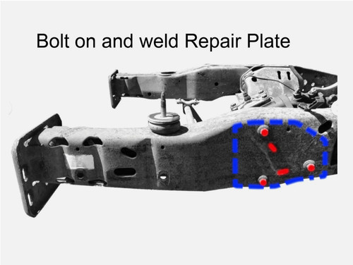 Steering box frame repair 1999 - frame,